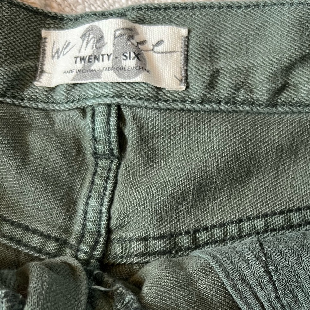 Free People distressed denim shorts, 26, Sage - Picture 7 of 8